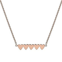 Load image into Gallery viewer, 9K Rose Gold Five Heart Ladies Pendant Necklace - Pobjoy Diamonds