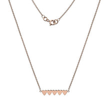 Load image into Gallery viewer, 9K Rose Gold Five Heart Ladies Pendant Necklace - Pobjoy Diamonds