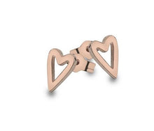 Load image into Gallery viewer, 9K Rose Gold Elongated Heart Shape Earrings - Pobjoy Diamonds