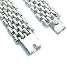 Load image into Gallery viewer, Sterling Silver Mens Heavy Link Bracelet - Pobjoy Diamonds