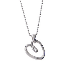 Load image into Gallery viewer, Sterling Silver Graffiti Heart Pendant &amp; Neck Chain - Pobjoy Diamonds