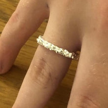 Load image into Gallery viewer, Handmade Sterling Silver Lunar Rock Ring