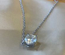 Load image into Gallery viewer, 18K Gold Lab Diamond Drop Pendant Necklace 1.50 Carat E/VVS2