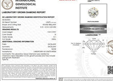 Load image into Gallery viewer, 14K White Gold 0.50 Carat Round Brilliant Cut Solitaire Lab Grown Diamond Ring G/Si1 - Pobjoy Diamonds