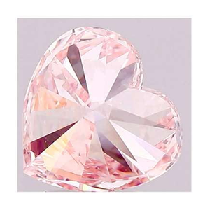 3.99 Carat Fancy Intense Pink Heart Shape Lab Grown Diamond VS2 - Pobjoy Diamonds