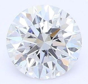 14K White Gold 0.50 Carat Round Brilliant Cut Solitaire Lab Grown Diamond Ring G/Si1 - Pobjoy Diamonds