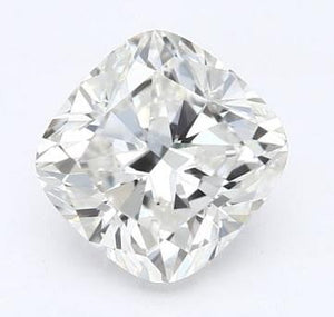 18K Gold 1.00 Carat Cushion Cut  Lab Grown Diamond Ring F/VS1 - Pobjoy Diamonds