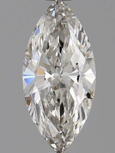 950 Platinum Marquise Cut 0.50 Carat Lab Grown Diamond Ring - F/VS2 - Pobjoy Diamonds