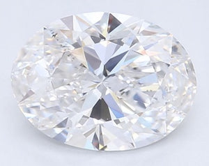 950 Platinum Oval Cut Solitaire Ring With Side Baguettes 1.18 CTW- F/VS2 - Pobjoy Diamonds
