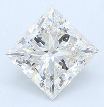 Load image into Gallery viewer, 18K Gold 3.00 Carat Princess Cut Solitaire Lab Grown Diamond Ring E/VS1 - Pobjoy Diamonds