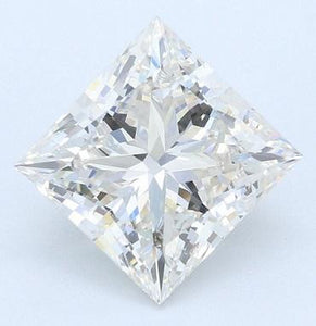 18K Gold 3.00 Carat Princess Cut Solitaire Lab Grown Diamond Ring E/VS1 - Pobjoy Diamonds