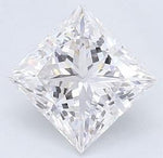 14K Gold 0.50 Carat Princess Cut Solitaire Lab Grown Diamond Ring G/Si1 - Pobjoy Diamonds
