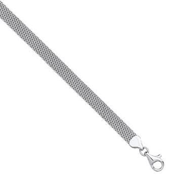 Sterling SIlver Tight Mesh Ladies Watch Style Bracelet from Pobjoy