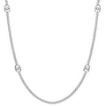 Large Silver Interlocking Belcher Chain Necklace - Pobjoy Diamonds