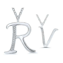 Load image into Gallery viewer, 9K Gold &amp; Diamond Initial Pendant &amp; Neck Chain-Letters Q To Z - Pobjoy Diamonds