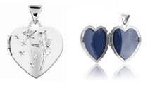 Load image into Gallery viewer, Large Sterling Silver Heart &amp; Diamond Locket - Pobjoy Diamonds