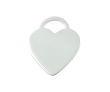 Load image into Gallery viewer, Sterling Silver Heart Tag &amp; Silver Neck Chain 