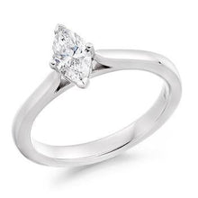 Load image into Gallery viewer, 950 Palladium 0.50 Carat Marquise Solitaire Diamond Engagement Ring G/VS2 - Dorchester - Pobjoy Diamonds