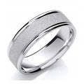 Platinum Matt & Polished Wedding Band 5mm - Pobjoy Diamonds