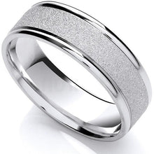 Load image into Gallery viewer, 950 Platinum &amp; Diamond 2mm Wedding Band &amp; Mens 950 Platinum 5mm Band - Pobjoy Diamonds