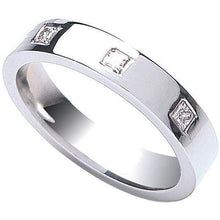 Load image into Gallery viewer, 18K White Gold Gents Flat Court &amp; 0.33 CTW Diamond Ring G/Si - Pobjoy Diamonds