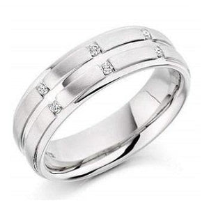 950 Platinum Gents 0.09 CTW Diamond Ring G/Si - Pobjoy Diamonds