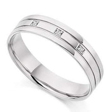 Load image into Gallery viewer, Twin 950 Platinum Mens Wedding/Civil Partnership Band SPECIAL OFFER - Pobjoy Diamonds