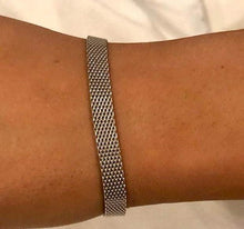 Load image into Gallery viewer, Sterling Silver Ladies Mesh Wrist Strap - Pobjoy Diamonds