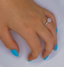 Load image into Gallery viewer, 950 Platinum Diamond Halo &amp; Shoulders Engagement Ring 1.50 CTW-Napoli - Pobjoy Diamonds