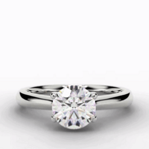 Oakley Four Prong Round Brilliant Cut - Pobjoy Diamonds