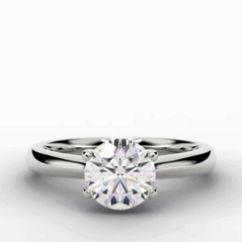 Oakley Four Prong Round Brilliant Cut - Pobjoy Diamonds