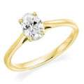 18K Yellow Gold 0.70 Carat Oval Solitaire Diamond Engagement Ring G/VS2 - Amalfi - Pobjoy Diamonds