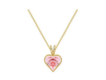 Load image into Gallery viewer, 18K Gold 1.09 Carat Pink Lab Diamond Heart Pendant Necklace