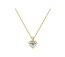 Load image into Gallery viewer, 18K Gold 1.00 Carat Lab Diamond Heart Pendant Necklace E/VS1 