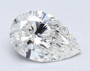 1.85 Carat Pear Shaped Diamond & Shoulder Ring - E/VS2