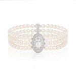 Triple Strand Freshwater Cultured Pearl Bracelet - Pobjoy Diamonds