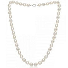 Load image into Gallery viewer, Freshwater Oval White Baroque Pearl Ladies Necklace - Pobjoy Diamonds