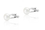 Sterling Silver & Freshwater Pearl Cufflinks - Pobjoy Diamonds