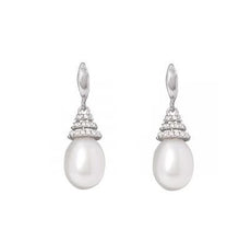 Load image into Gallery viewer, Freshwater Cultured Pear Pearl Drop Earrings - Pobjoy Diamonds