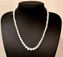 Load image into Gallery viewer, Freshwater White Pearl &amp; Silver Necklace - Pobjoy Diamonds