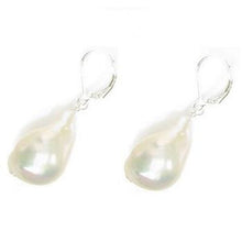 Load image into Gallery viewer, Fireball Freshwater Cultured Silver White Pearl Earrings - Pobjoy Diamonds