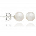 Freshwater Cultured White, Pink Or Black Round Pearl Stud Earrings - Pobjoy Diamonds