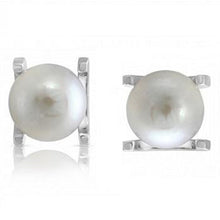 Load image into Gallery viewer, Freshwater Cultured Pearl Claw Set Stud Earrings - Pobjoy Diamonds