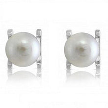 Load image into Gallery viewer, Freshwater Cultured Black Pearl Claw Set Stud Earrings - Pobjoy Diamonds