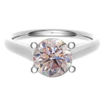 Load image into Gallery viewer, 18K Gold Round Cut Vey Light Pink Diamond Solitaire Ring 1.00 Carat - Pobjoy Diamonds