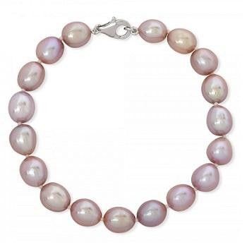 Freshwater Pink Baroque Pearl Bracelet - Pobjoy Diamonds