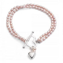Load image into Gallery viewer, Twin Strand Oval Pink Freshwater Pearl Bracelet - Pobjoy Diamonds