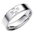 950 Platinum Flat Court Gents Wedding / Civil Partnership Ring From Pobjoy