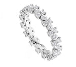 18K Gold 1.50 CTW Round Cut Diamond Full Eternity Ring-Pobjoy Diamonds