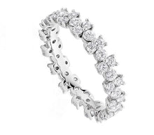Load image into Gallery viewer, 950 Platinum 1.50 CTW Round Cut Diamond Full Eternity Ring-Pobjoy Diamonds